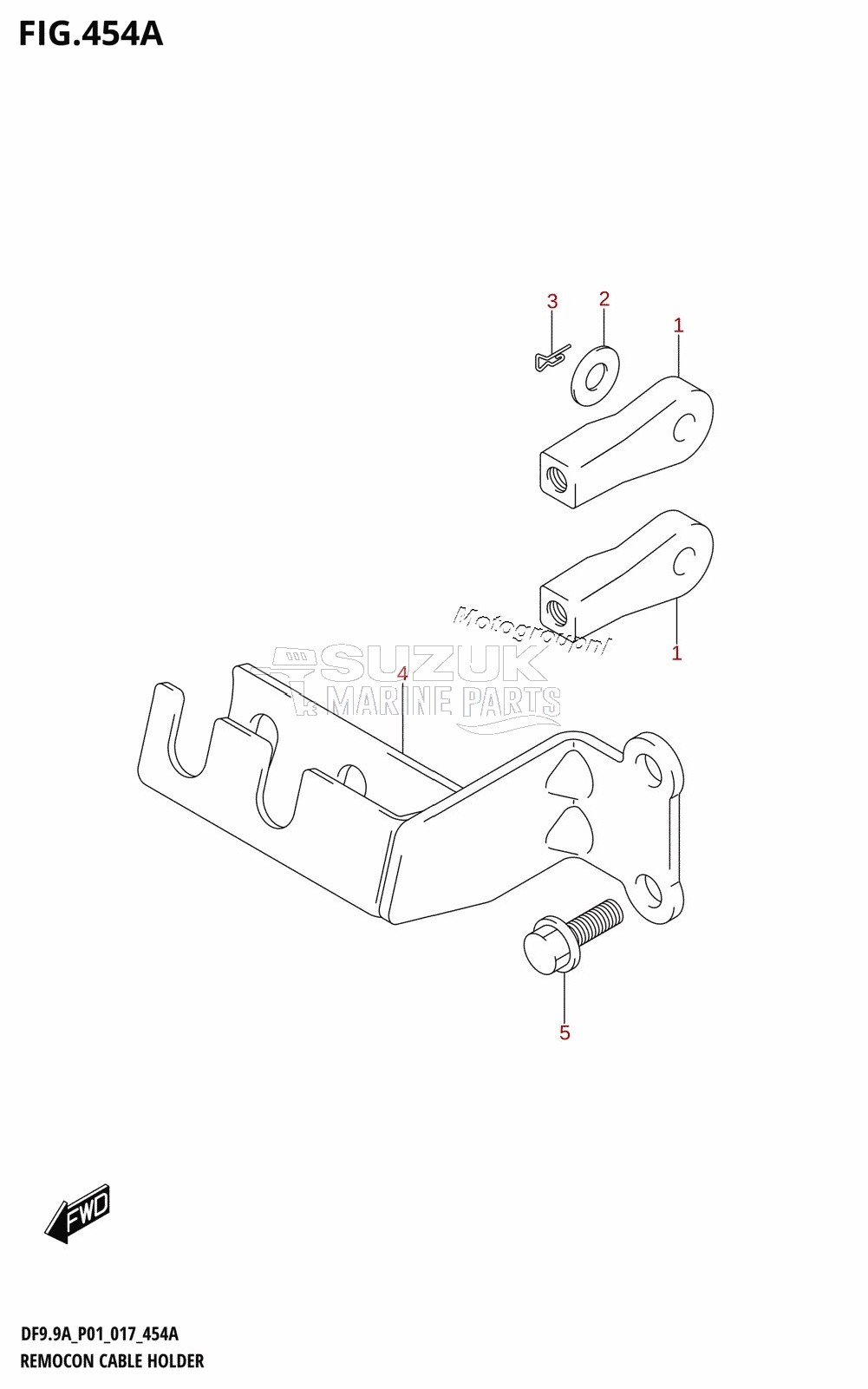 REMOCON CABLE HOLDER (DF8AR:P01)