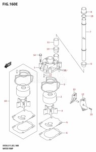 DF225T From 22503F-240001 (E40)  2022 drawing WATER PUMP (E40)