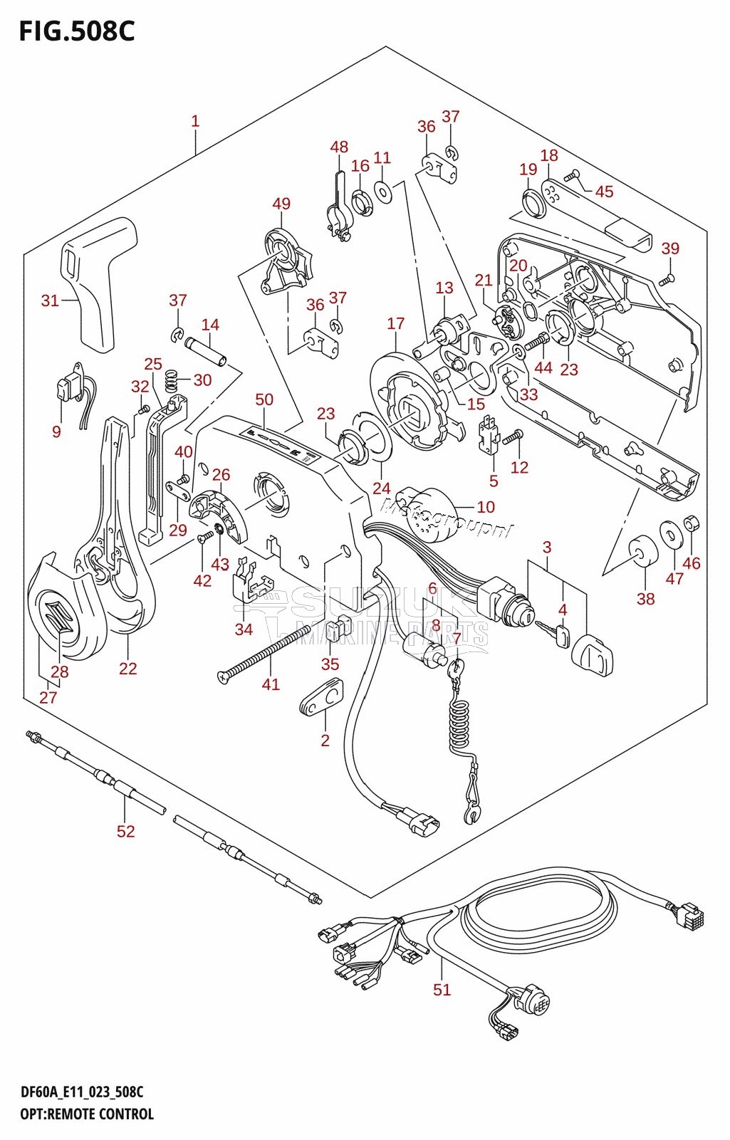 OPT:REMOTE CONTROL ((DF40A:E11,DF40AST:E34,DF50A:E11,DF60A:(E11,E40),DF60AVT:E11,DF40ASVT:E34):022)