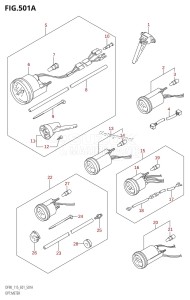 DF115T From 11501F-510001 (E01 E40)  2005 drawing OPT:METER (K1,K2,K3,K4)