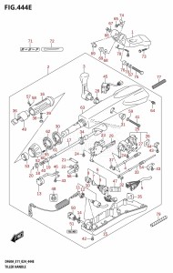 DF60AQH From 06002F-440001 (E11 - E40)  2024 drawing TILLER HANDLE (DF40AQH,DF60AQH)