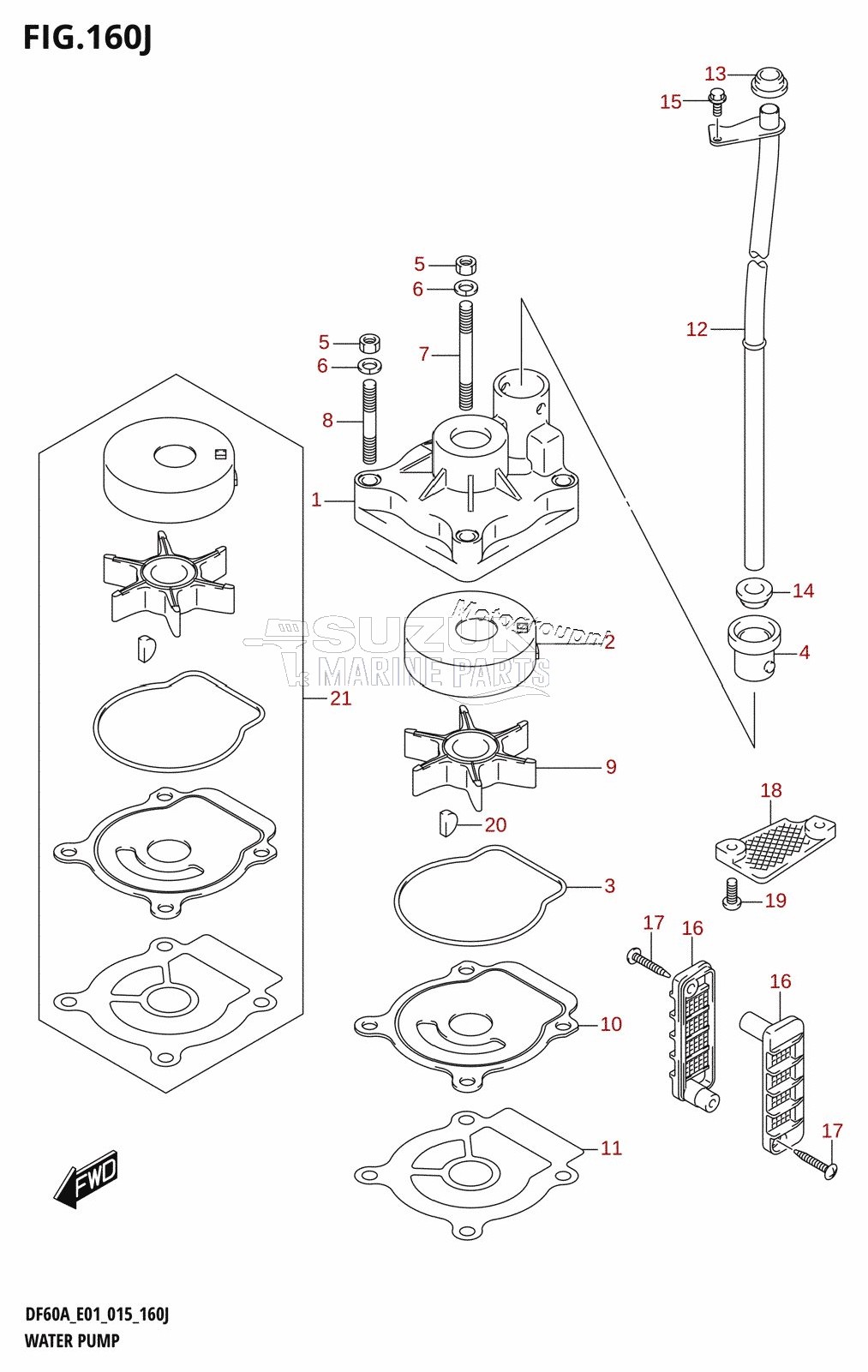 WATER PUMP (DF60AQH:E01)