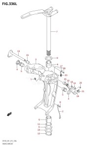 DF250 From 25003F-310001 (E01 E40)  2013 drawing SWIVEL BRACKET (DF250Z:E01:(X-TRANSOM,XX-TRANSOM))