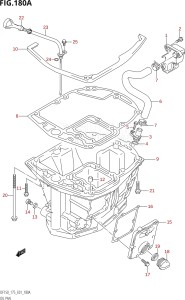 17501Z-880001 (2008) 175hp E01-Gen. Export 1 (DF175ZK8) DF175Z drawing OIL PAN