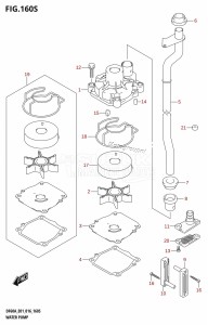 DF40A From 04003F-610001 (E01 E34)  2016 drawing WATER PUMP (DF60AVT:E40)