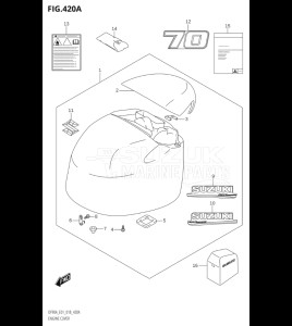 10004F-810001 (2018) 100hp E01 E40-Gen. Export 1 - Costa Rica (DF100BT) DF100B drawing ENGINE COVER (DF70A:E01)