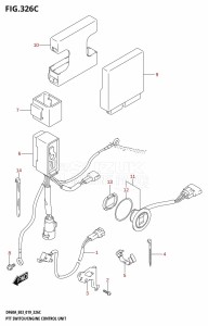 DF50A From 05004F-910001 (E03)  2019 drawing PTT SWITCH /​ ENGINE CONTROL UNIT (DF60A)