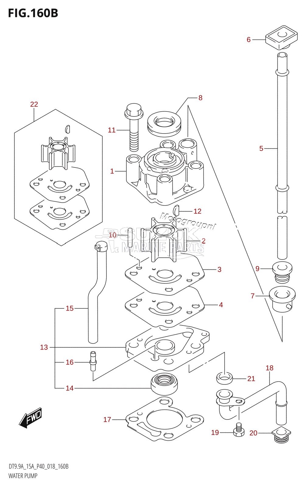 WATER PUMP (DT9.9AK:P40)