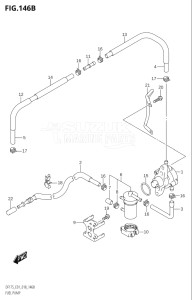 17502F-810001 (2018) 175hp E01 E40-Gen. Export 1 - Costa Rica (DF175T) DF175T drawing FUEL PUMP (E40)