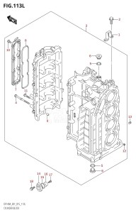 DF140AZ From 14003Z-510001 (E01 E40)  2015 drawing CYLINDER BLOCK (DF115AT:E01)