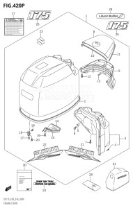 17502Z-410001 (2014) 175hp E03-USA (DF175Z  DF175ZG) DF175ZG drawing ENGINE COVER (DF175Z:E03)