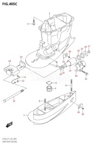 DF250ST From 25004F-340001 (E03)  2023 drawing DRIVE SHAFT HOUSING ((DF250T,DF250Z,DF225T,DF225Z,DF200T,DF200Z):XX-TRANSOM)