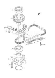 Outboard DF 150 drawing Timing Chain