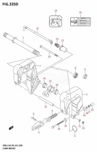 DF9.9A From 00994F-210001 (P03)  2012 drawing CLAMP BRACKET (DF9.9AR:P01)