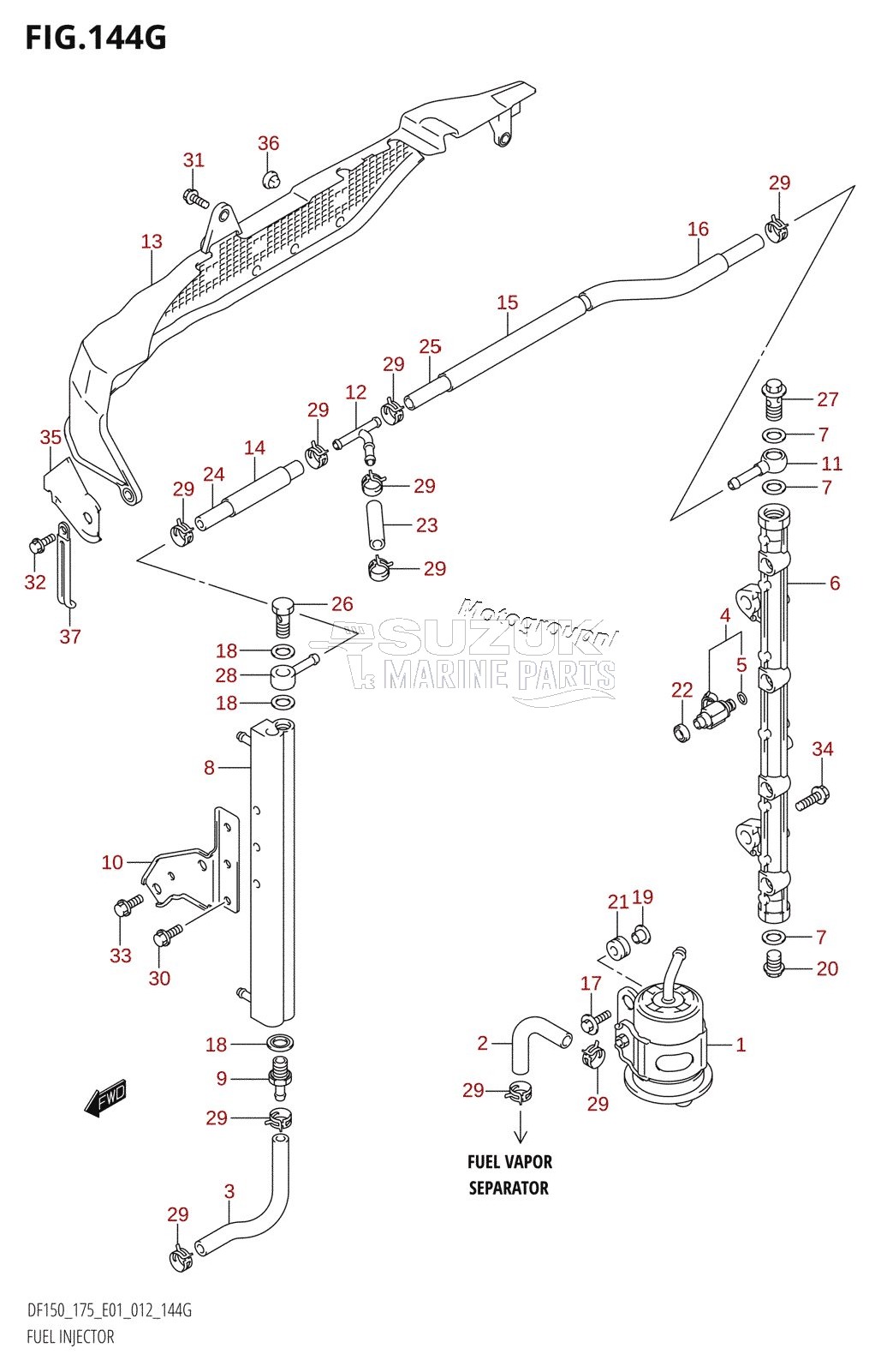 FUEL INJECTOR (DF175Z:E01)