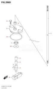 DF150AP From 15003P-810001 (E01 E40)  2018 drawing CLUTCH ROD (DF200AP:E40)