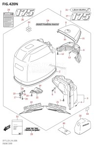 DF175T From 17502F-410001 (E01 E40)  2014 drawing ENGINE COVER ((DF175TG,DF175ZG):E01)