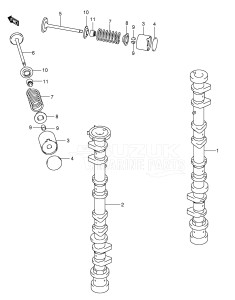  (2003) 115hp - () DF115TL drawing CAMSHAFT