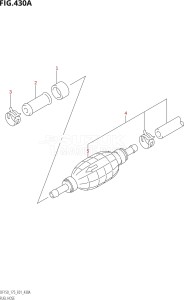 17502F-010001 (2010) 175hp E01 E40-Gen. Export 1 - Costa Rica (DF175TK10) DF175T drawing FUEL HOSE