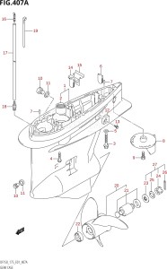 17502Z-110001 (2011) 175hp E01-Gen. Export 1 (DF175Z) DF175Z drawing GEAR CASE (DF150T,DF150WT,DF175T)