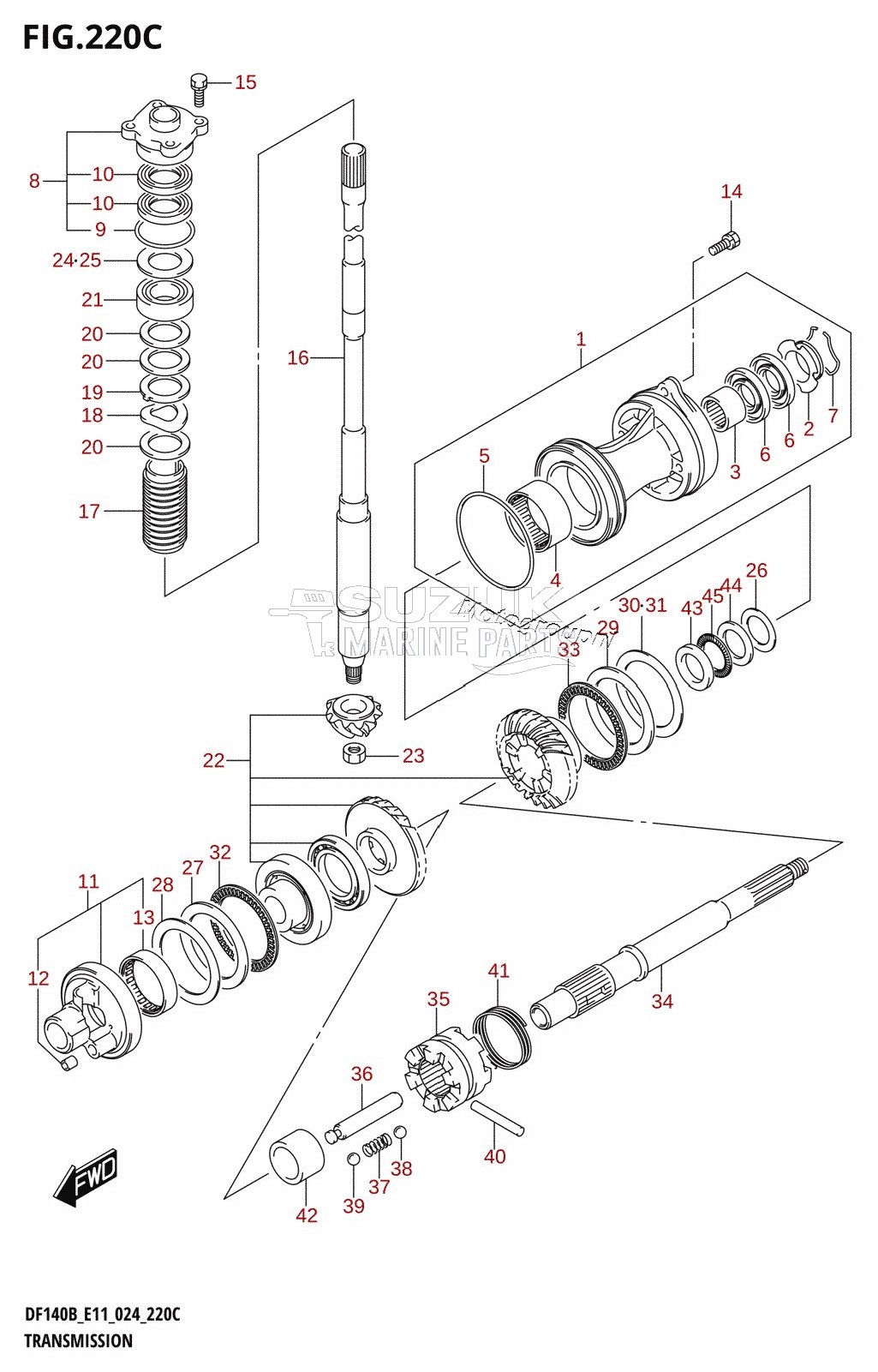 TRANSMISSION (DF140BZ,DF115BZ)