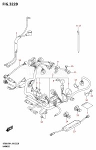 DF20A From 02002F-240001 (E01 E40)  2022 drawing HARNESS (DF9.9BR,DF15AR,DF20AR)