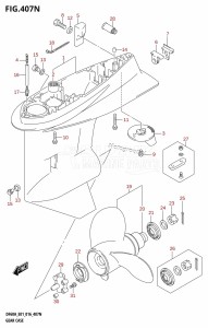 DF40A From 04003F-610001 (E01 E34)  2016 drawing GEAR CASE (DF50AVT:E01)