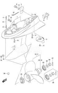 DF 115A drawing Gear Case