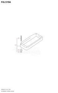 07003F-610001 (2016) 70hp E01 E40-Gen. Export 1 - Costa Rica (DF70A  DF70ATH) DF70A drawing OPT:REMOTE CONTROL SPACER