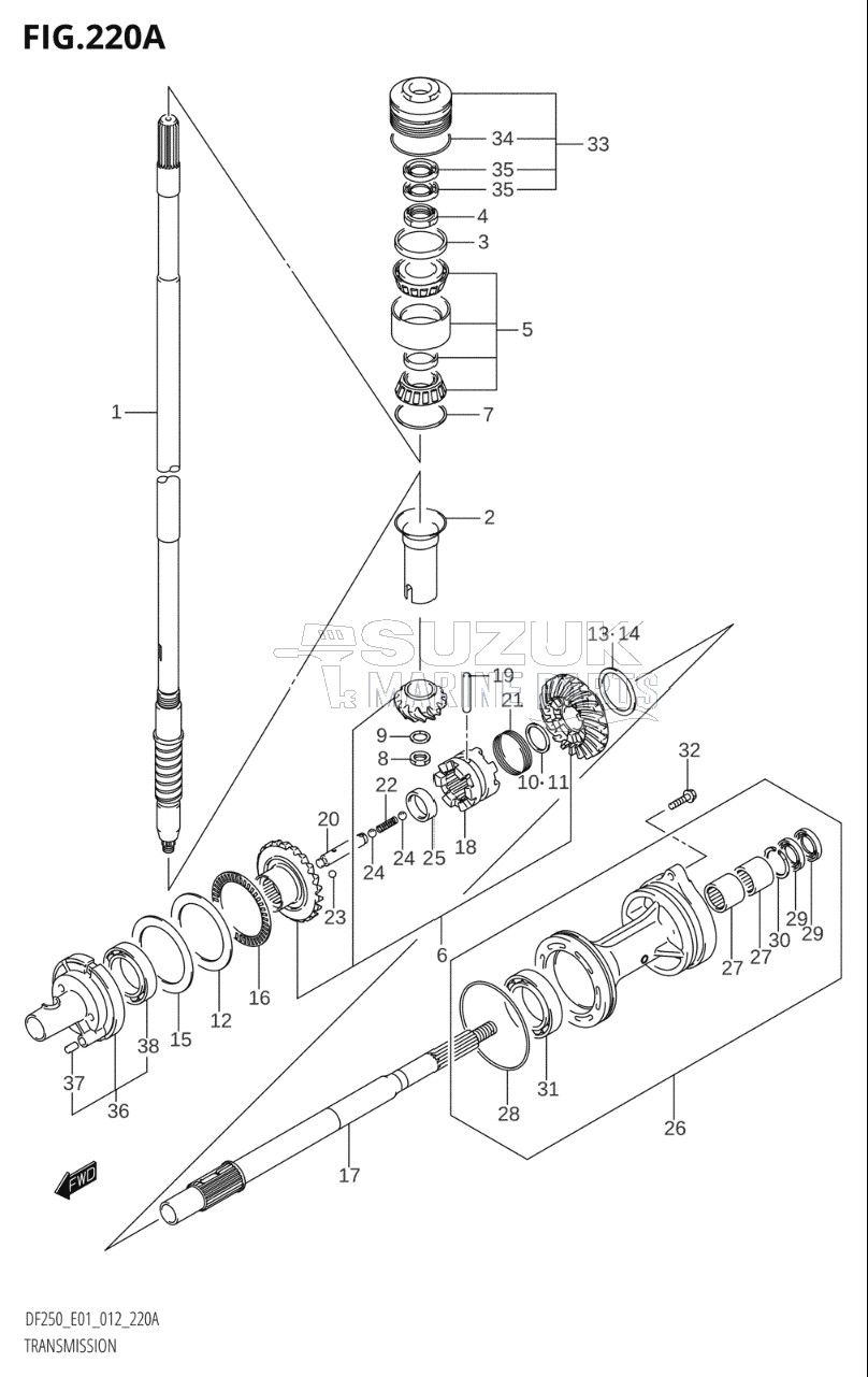 TRANSMISSION (DF200T:E01)