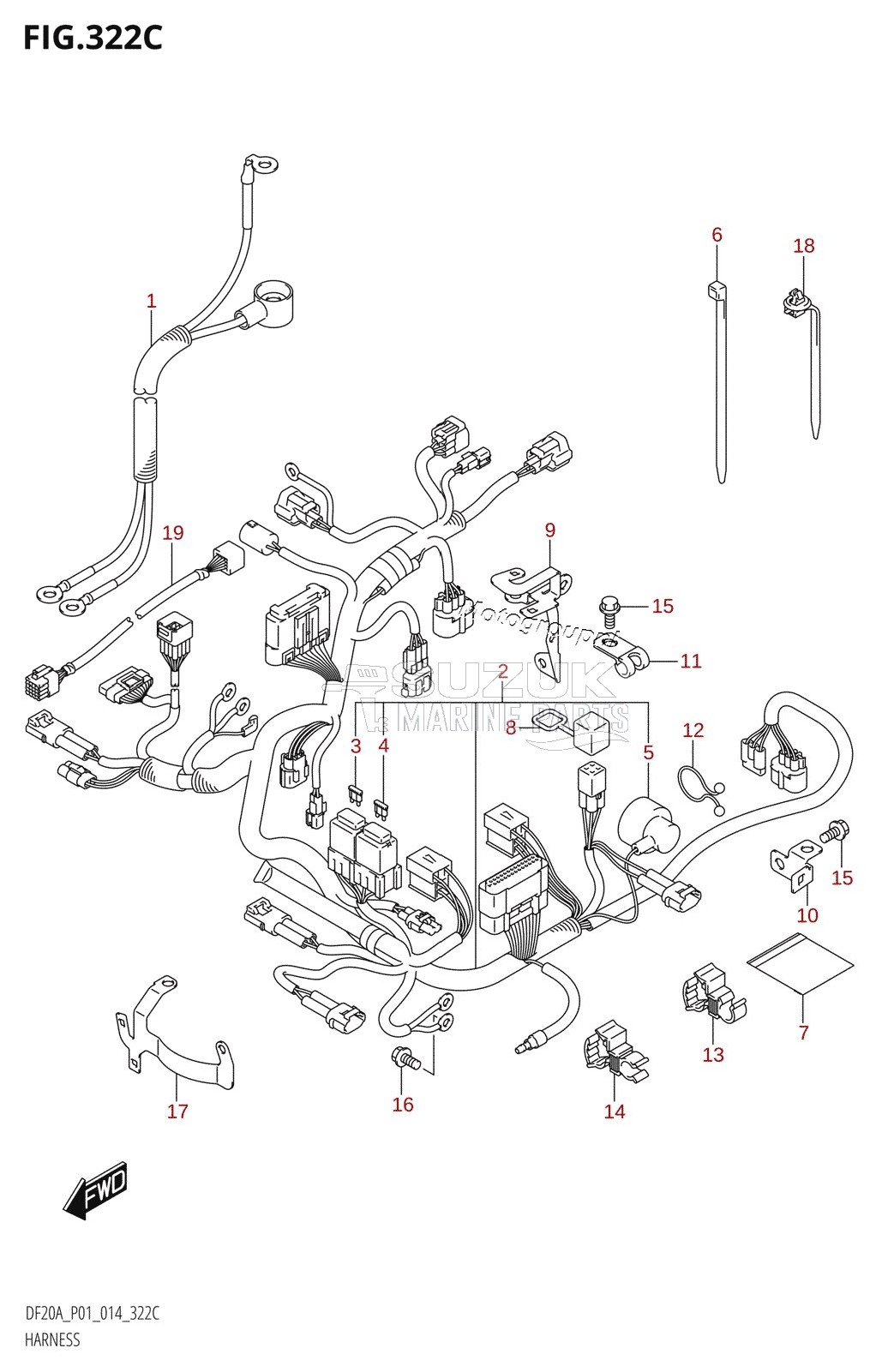 HARNESS (DF9.9BT:P01)