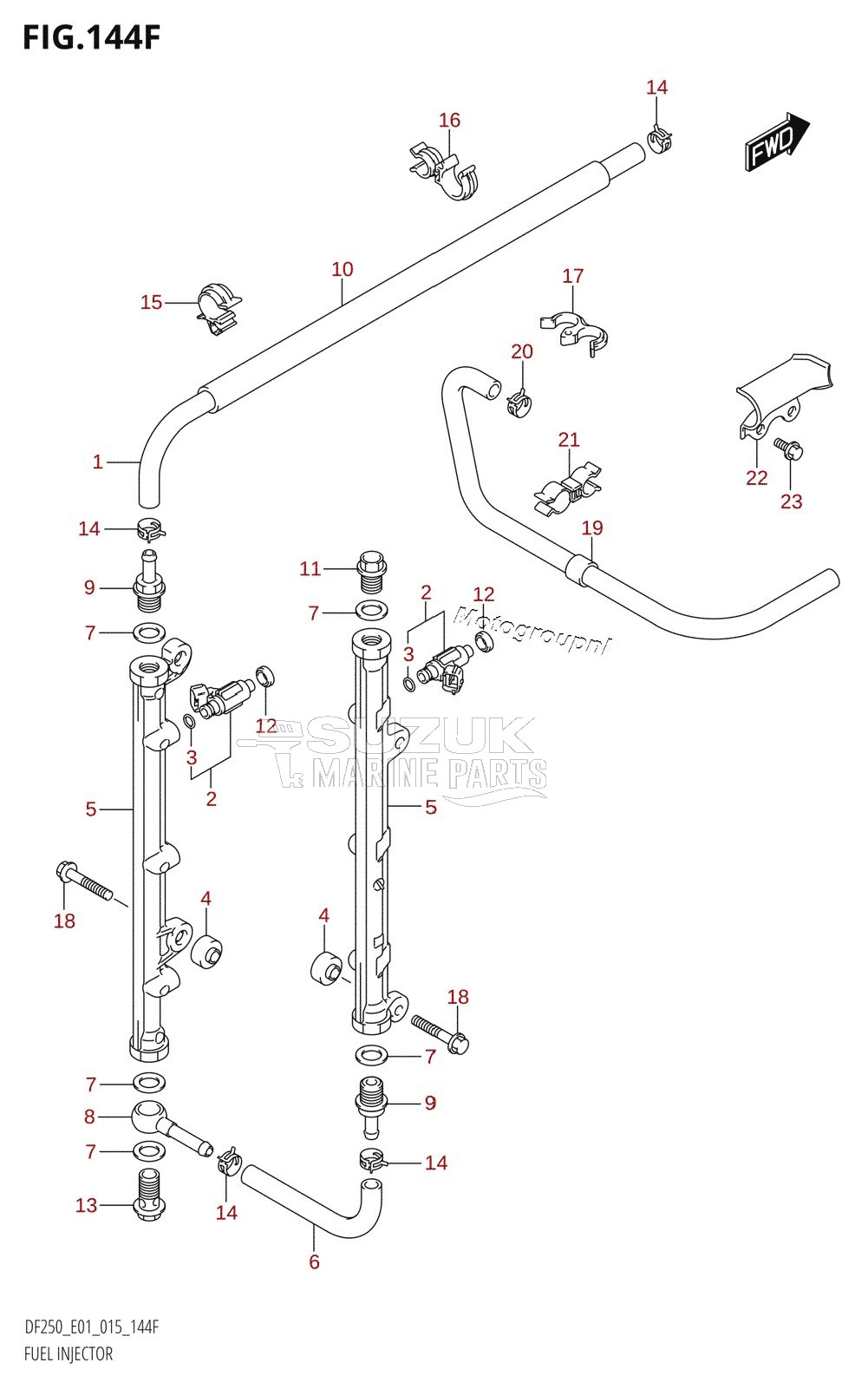 FUEL INJECTOR (DF225T:E40)