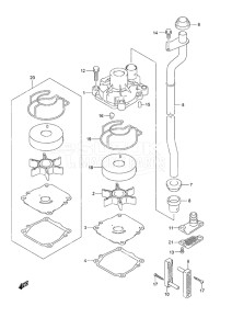 Outboard DF 60A drawing Water Pump High Thrust