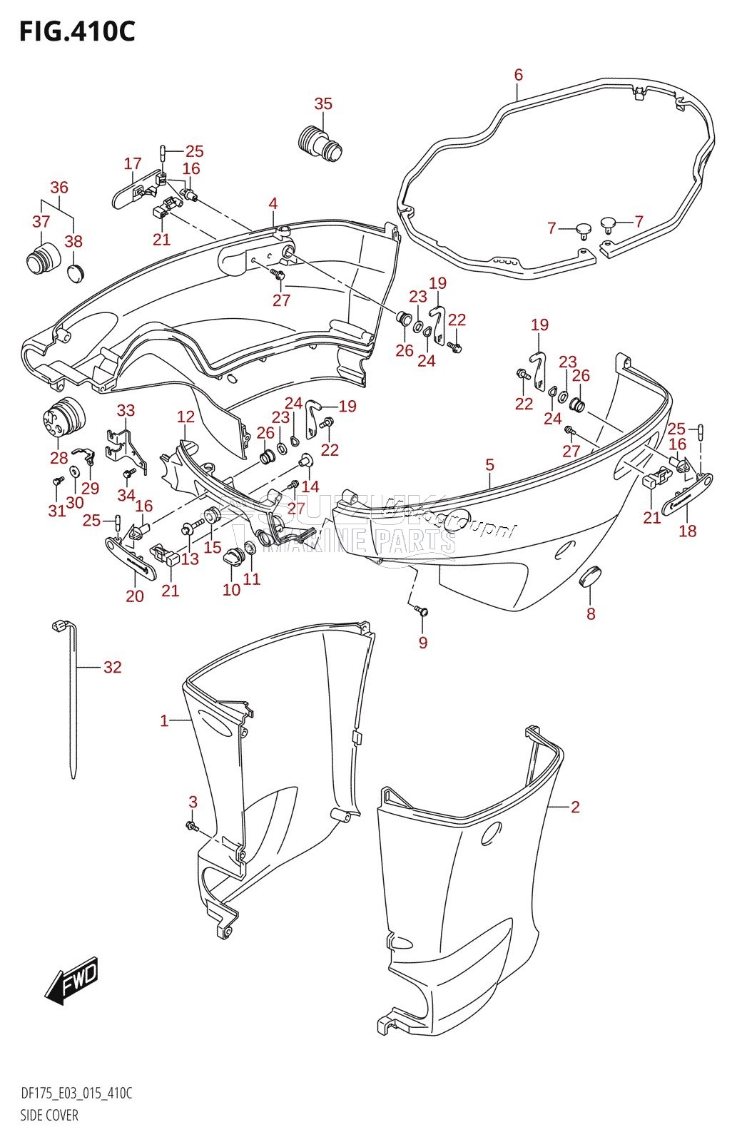 SIDE COVER (DF150Z:E03)