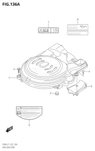 07003F-240001 (2022) 70hp E11 E40-Gen. Export 1-and 2 (DF70AT  DF70ATH  DF70ATH) DF70A drawing RING GEAR COVER