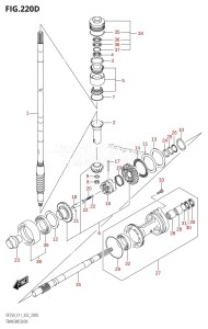 DF250ST From 25004F-340001 (E03)  2023 drawing TRANSMISSION (DF225Z)