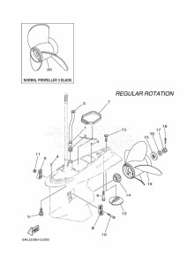 F200CETX drawing PROPELLER-HOUSING-AND-TRANSMISSION-2