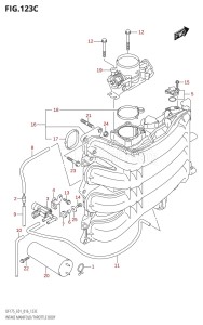 DF175T From 17502F-610001 (E01 E40)  2016 drawing INTAKE MANIFOLD /​ THROTTLE BODY (DF150TG:E01)