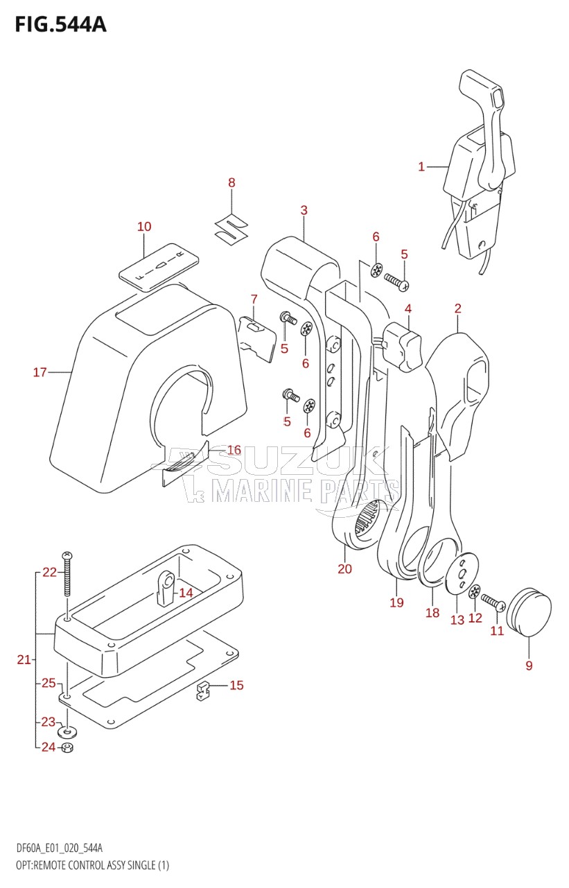 OPT:REMOTE CONTROL ASSY SINGLE (1)