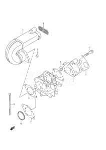 Outboard DF 9.9 drawing Inlet Manifold