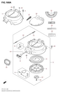 DF20 From 02001F-780001 (E01)  2007 drawing MAGNETO COVER /​ RECOIL STARTER /​ SILENCER