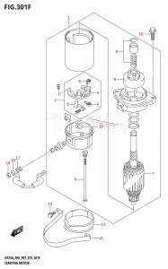 DF25A From 02504F-510001 (P01)  2015 drawing STARTING MOTOR (DF30AR:P01)