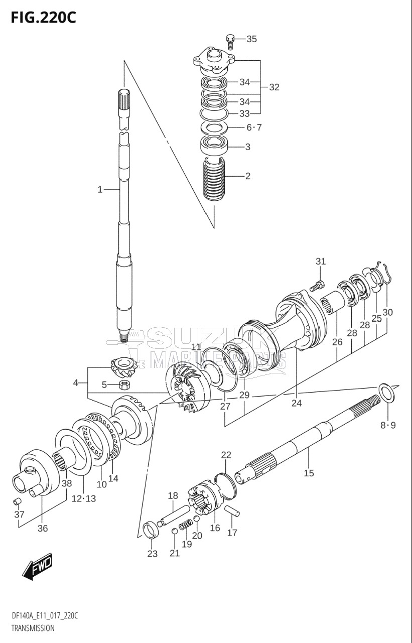 TRANSMISSION (DF115AT:E40)