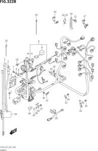 25003Z-910001 (2019) 250hp E03 E40-USA - Costa Rica (DF250ST  DF250Z) DF250Z drawing HARNESS (DF250T,DF250Z)