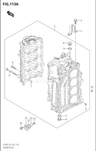 10005F-340001 (2023) 100hp E01-Gen. Export 1 (DF100C) DF100C drawing CYLINDER BLOCK