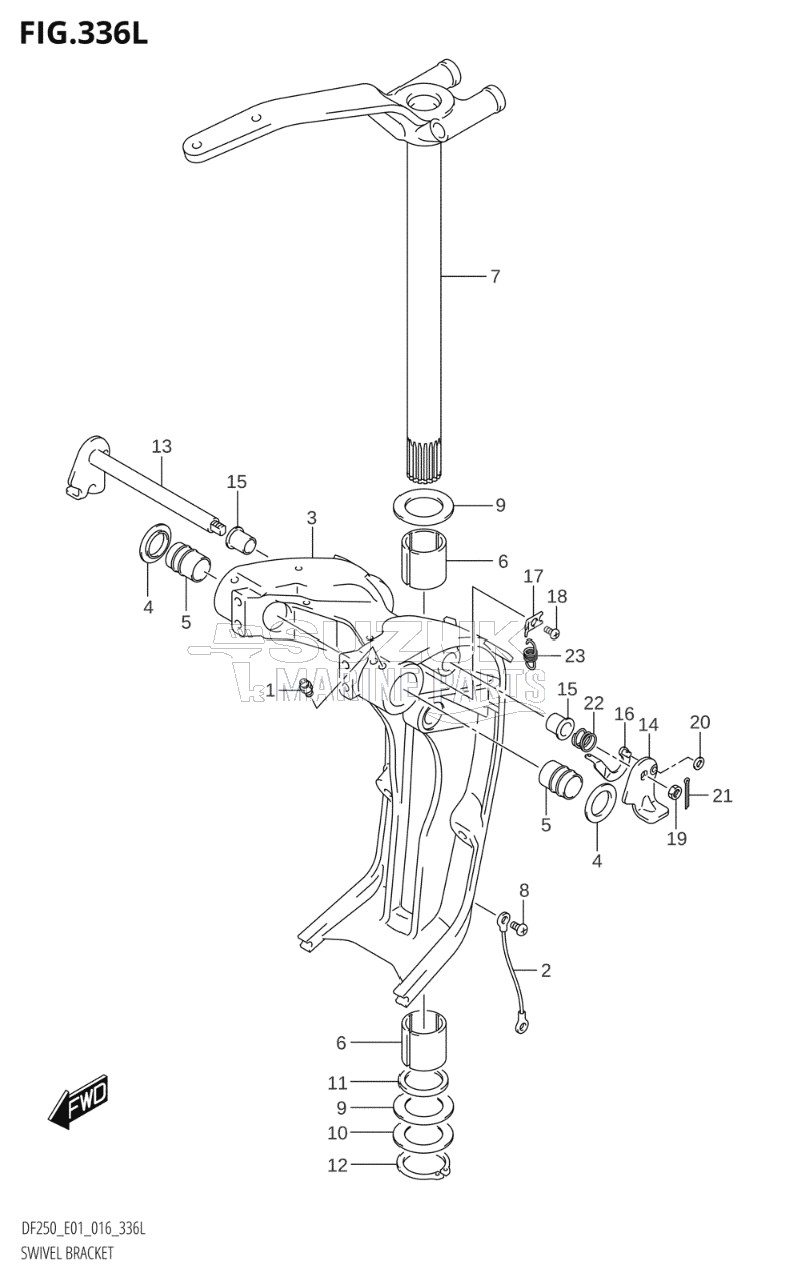 SWIVEL BRACKET (DF250Z:E01)