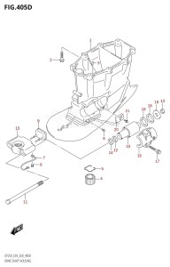 DF250Z From 25003Z-040001 (E03)  2020 drawing DRIVE SHAFT HOUSING (DF250ST:X-TRANSOM)