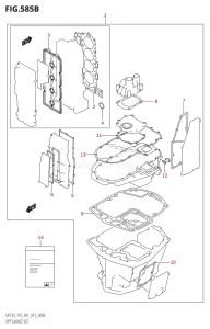 DF175T From 17502F-310001 (E01 E40)  2013 drawing OPT:GASKET SET (DF150T:E40)