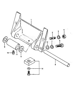 DT50 From 05001k-301001 till 301360 ()  1984 drawing CYLINDER SUPPORT