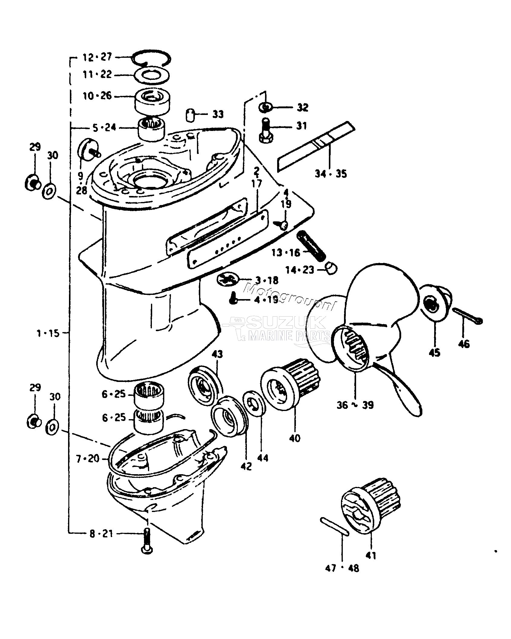 GEAR CASE (DT25 (G, J, VZ))